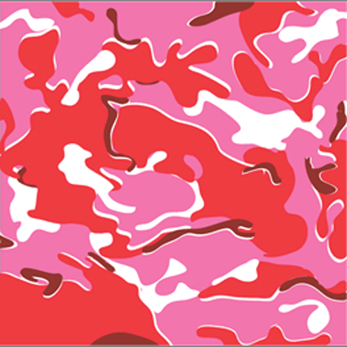 Pink camouflage wallcovering - Pattern Design Lab