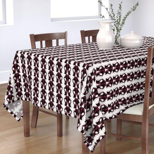 Analee Art Breasts Black White Rectangular Table Cloth