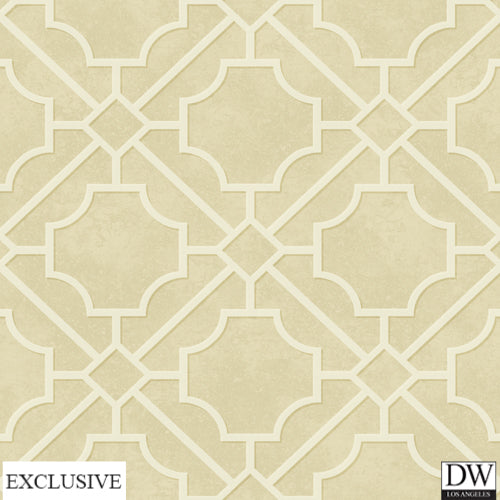 Lenox Tan Tile Wallpaper