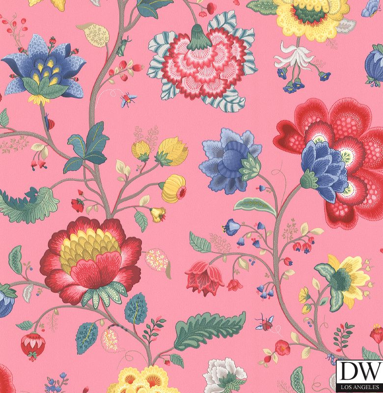 Epona Pink Floral Fantasy Wallpaper