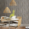 Corrugated Metal Charcoal Industrial Texture Wallpaper