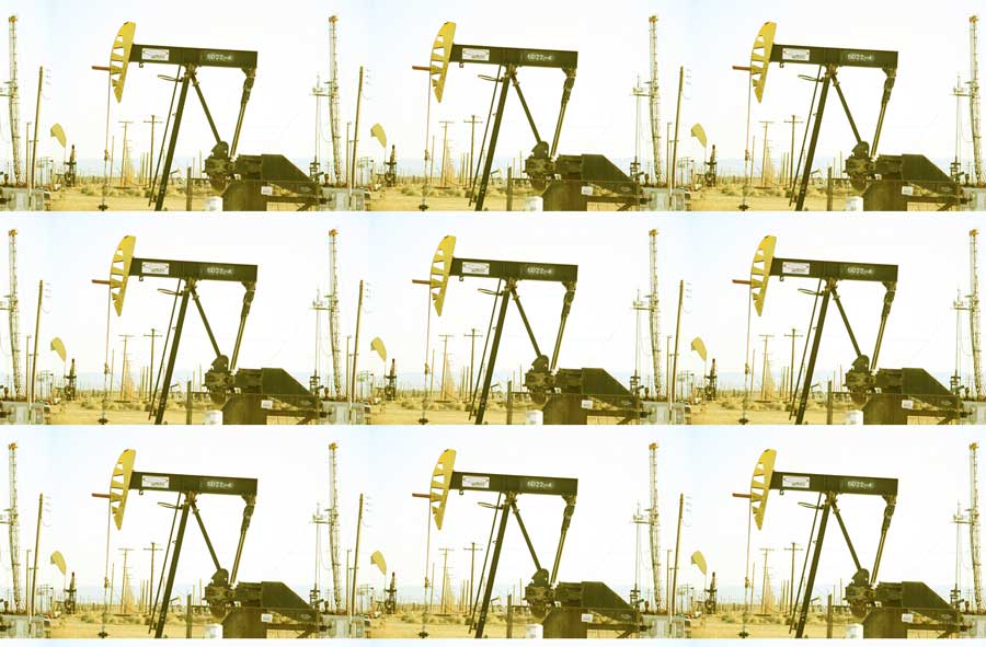 Oil Wells - Big Oil Wall Paper - Pattern Design Lab