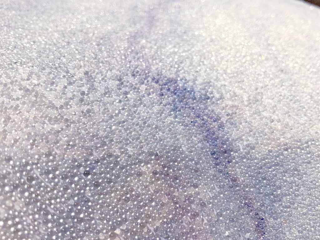 Glambeads Mist Marble Glass Bead Wallpaper - Designer Wallcoverings and Fabrics