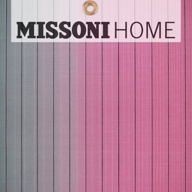 Missoni Home Vetical Stripe Wallpaper - Jade/Pink/Black