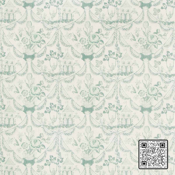  BIRD & SWING HB LINEN TURQUOISE TEAL  MULTIPURPOSE available exclusively at Designer Wallcoverings