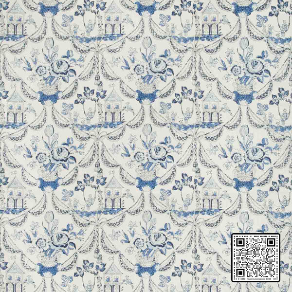  BIRD & SWING HB LINEN BLUE BLUE  MULTIPURPOSE available exclusively at Designer Wallcoverings