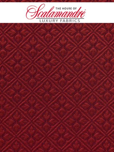 BOSQUET - CRAMOISI - FABRIC - H04244-001 at Designer Wallcoverings and Fabrics, Your online resource since 2007