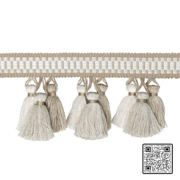  ANDRE TASSEL FRINGE VISCOSE - 98%;POLYESTER - 2% BEIGE NEUTRAL  TRIM available exclusively at Designer Wallcoverings
