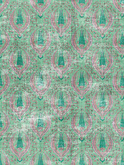 BYZANTINE JEWEL - GREEN - NICOLETTE MAYER WALLPAPER - WNM1021BYZA at Designer Wallcoverings and Fabrics, Your online resource since 2007