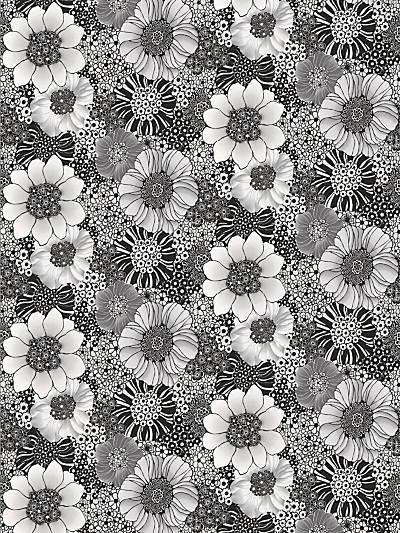 ANEMONES-METAL PANEL - GRAY - SCALAMANDRE WALLPAPER - WRK0002ANPA at Designer Wallcoverings and Fabrics, Your online resource since 2007