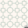 Matrix Turquoise Geometric Wallpaper