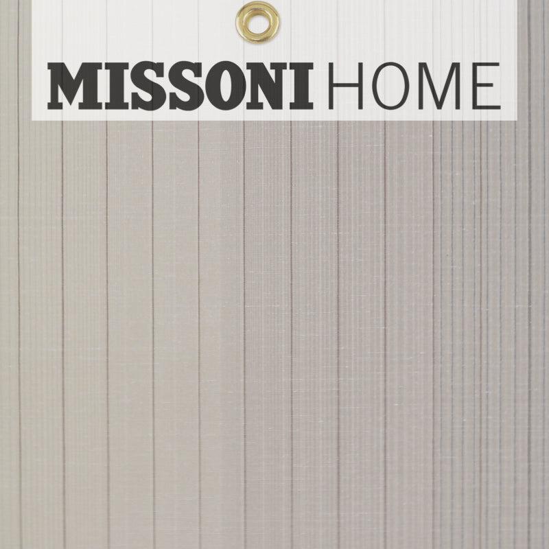 Missoni Home Vertical Stripe Wallpaper - Cream/Tan/Grey