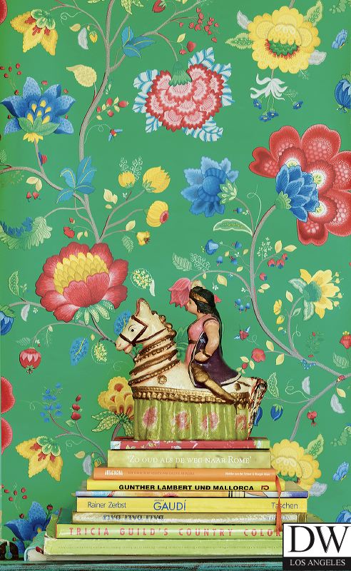 Epona Green Floral Fantasy Wallpaper