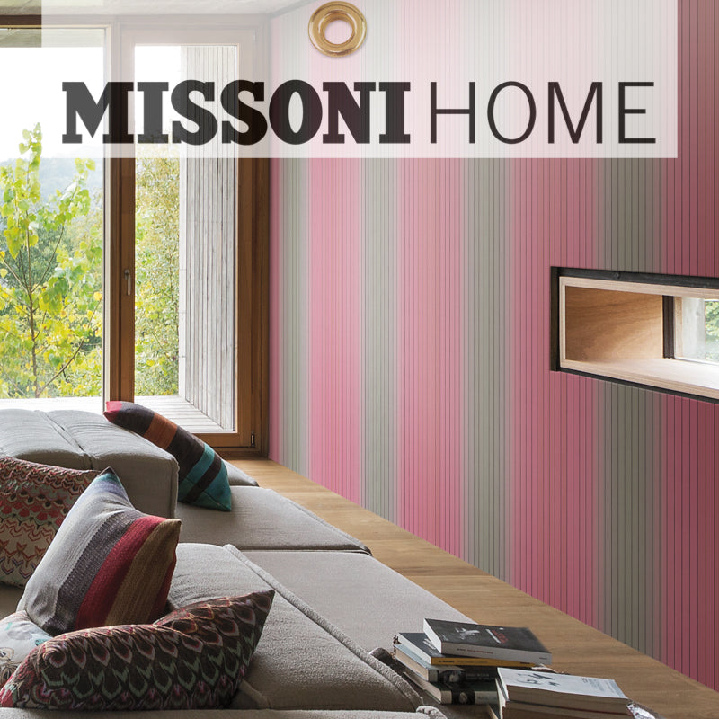Missoni Home Zig Zag Sfumato Wallpaper - Room Setting