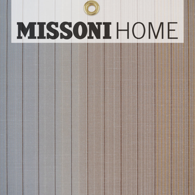 Missoni Home Vertical Stripe Wallpaper - Sepia/Grey