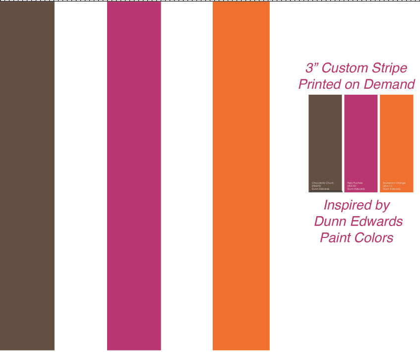 Steve's 3" Stripe Custom Wallpaper - Any Width - Any Color!! - P