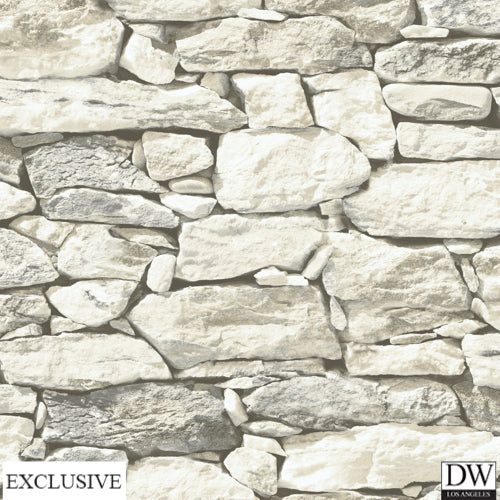 Salisbury Grey Stone Wallpaper