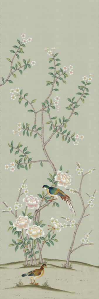 Et Cie Blossom Garden in Olive Panel #5