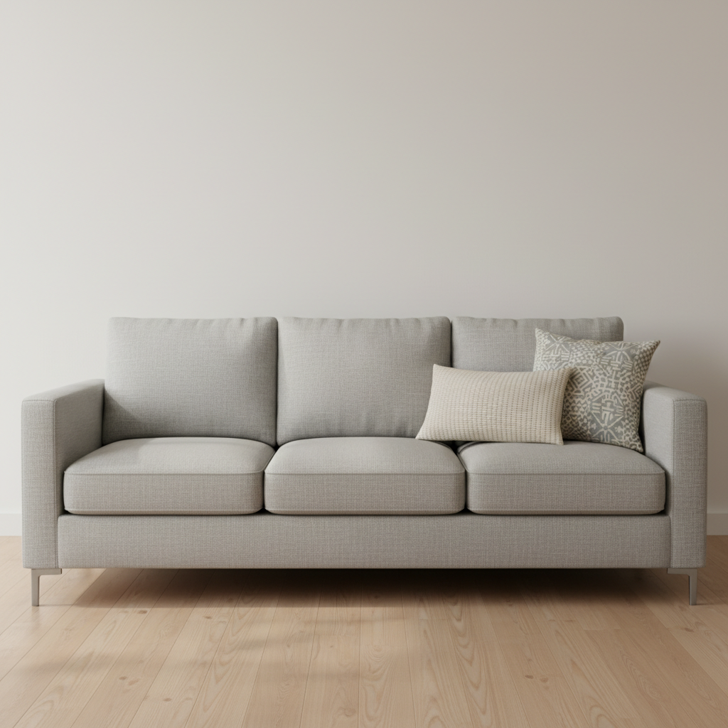 Bedford Cream Contemporary light gray & medium gray | Architectural Fabrics