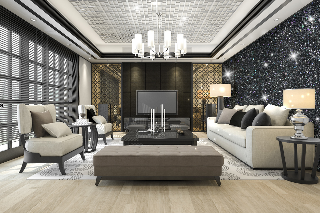 Shimmer & Shine: Dazzling Glitter Wallcoverings