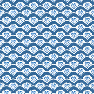 Emily Navy Wallpaper | Thibaut Wallpaper - Thibaut Wallpaper