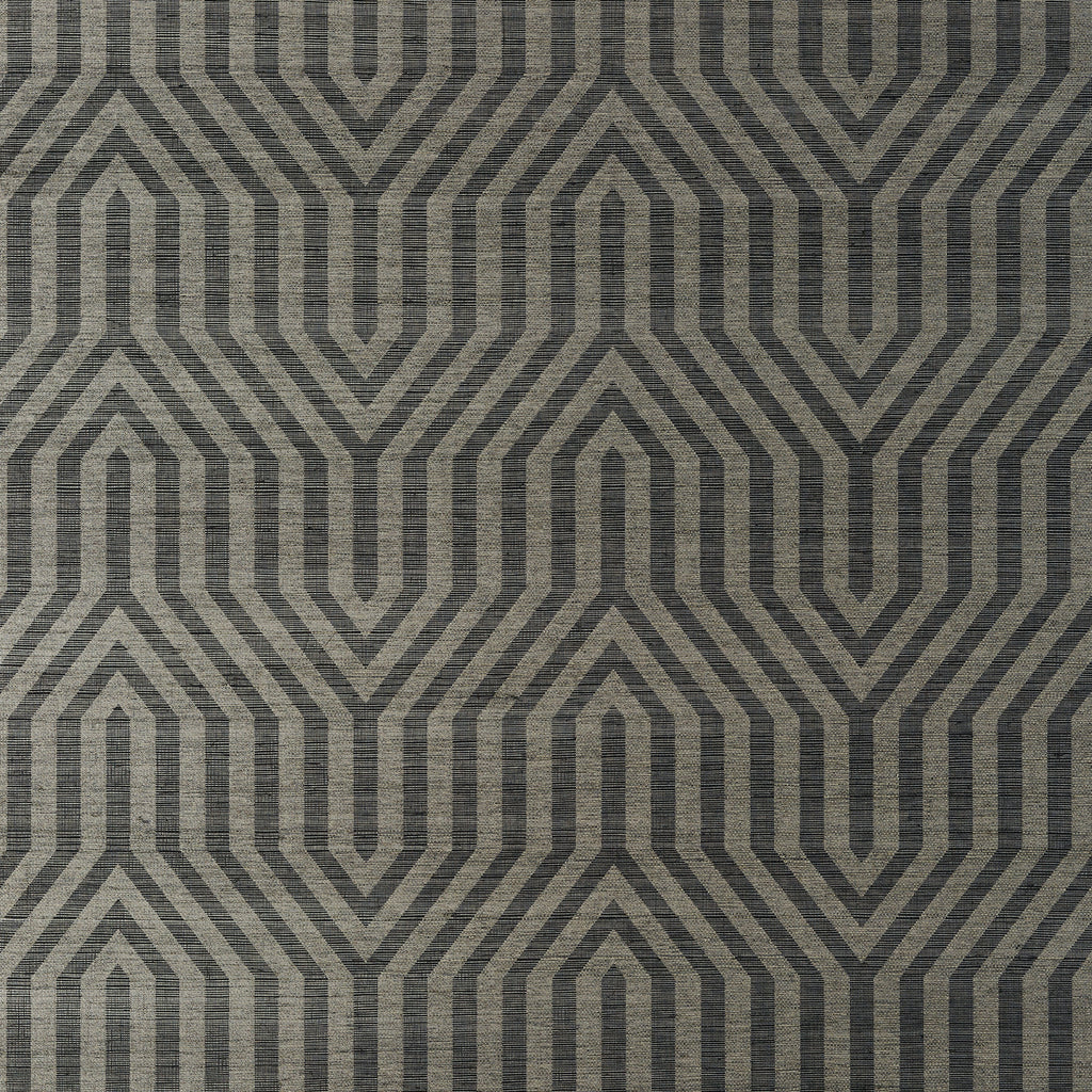 Tribeca Sisal Black Wallpaper | Thibaut Wallpaper - Thibaut Wallpaper