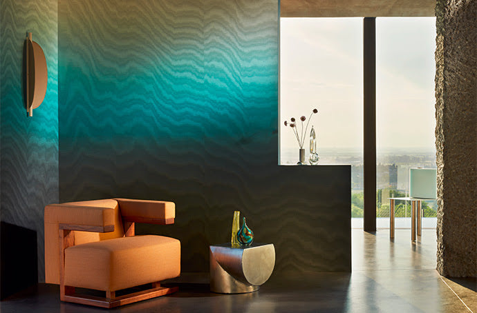 New European Wallpapers: Moire by Élitis