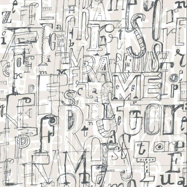 001 Lletres 1993-1 Wallcovering | Tres Tintas