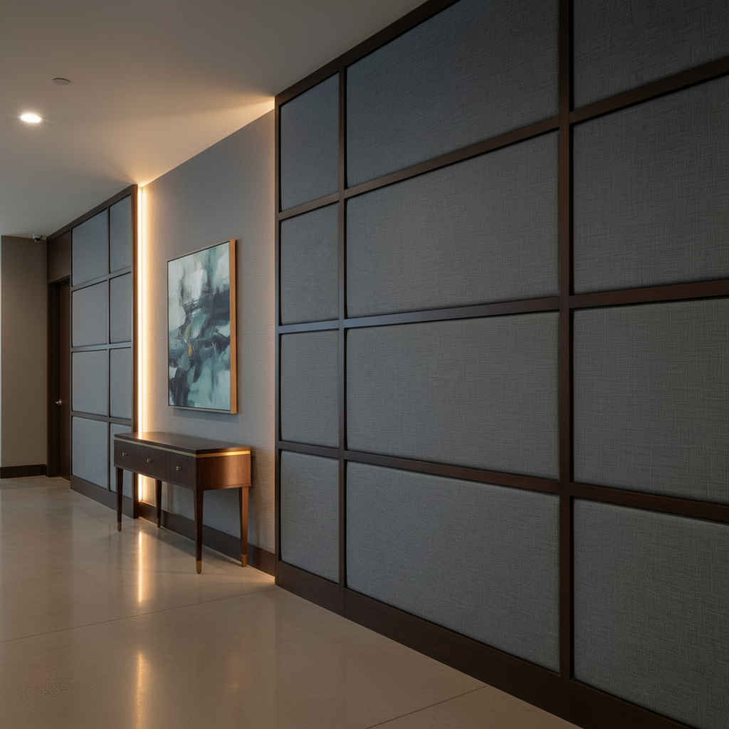 Triangle Reef - Ocean Upholstered Wall Panel | Architectural Fabrics