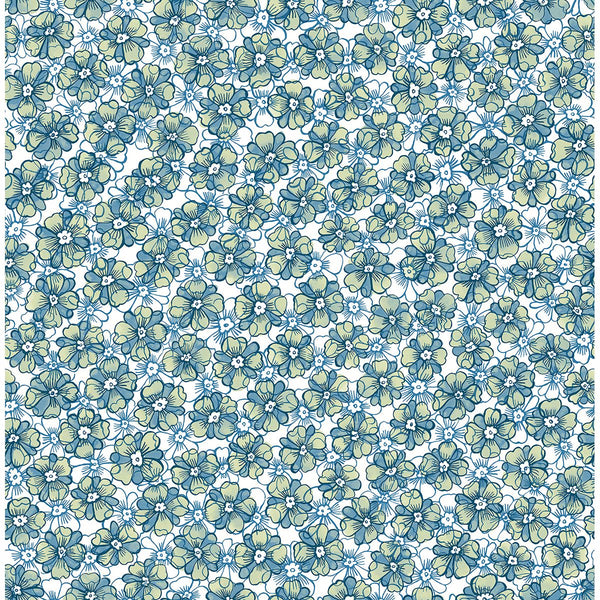 Allison, Blue Wallcoverings | LA Walls