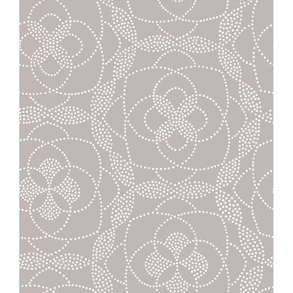 Cosmos, Taupe Wallcoverings | Malibu Wallcovering