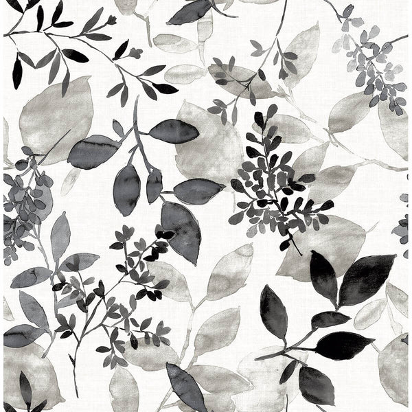 Gossamer, Black Wallcoverings | Malibu Wallcovering