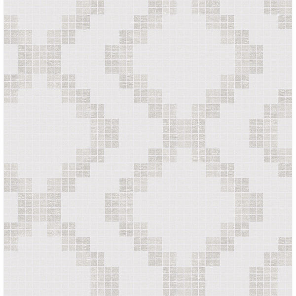 Mosaic, Taupe Wallcoverings | Malibu Wallcovering