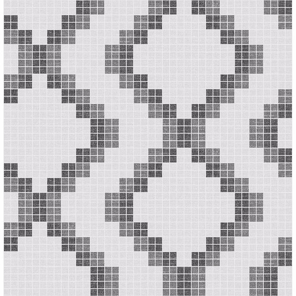 Mosaic, Black Wallcoverings | Malibu Wallcovering