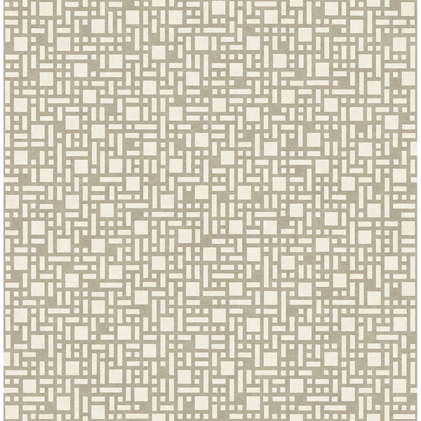 Bento, Taupe Wallcoverings | Malibu Wallcovering