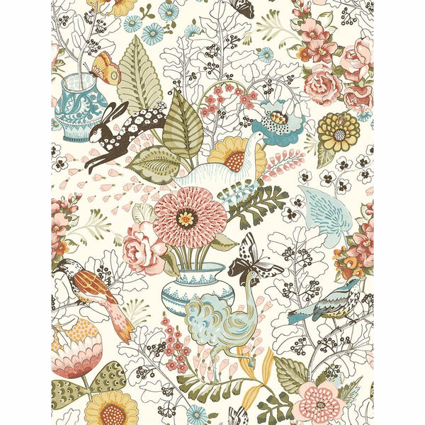 Whimsy, Pink Wallcoverings | Malibu Wallcovering