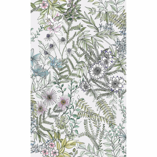 Full Bloom, Off White Wallcoverings | Malibu Wallcovering
