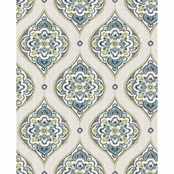 Adele, Green Wallcoverings | Malibu Wallcovering