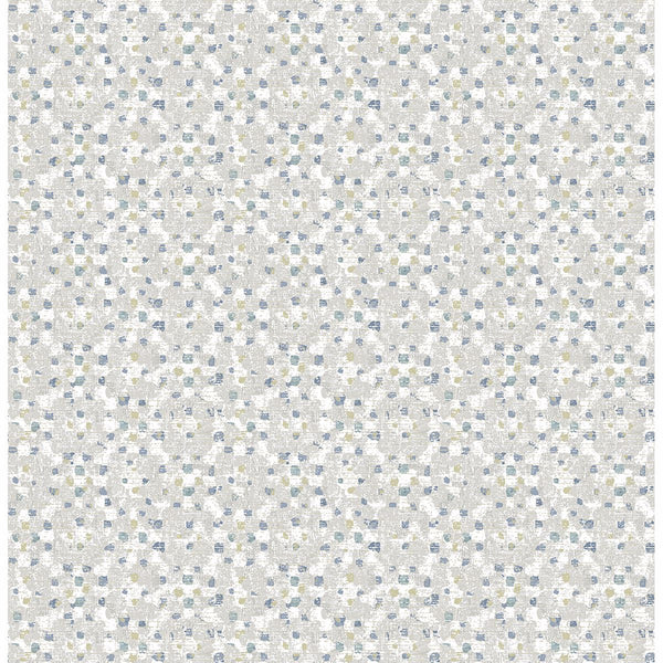 Tia, Blue Wallcoverings | Malibu Wallcovering