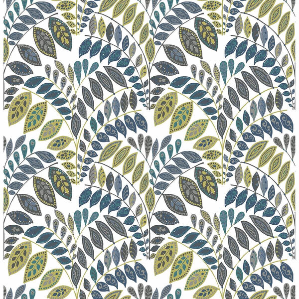 Fiddlehead, Green Wallcoverings | Malibu Wallcovering