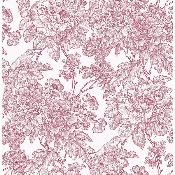 Birds of Paradise Breeze, Rose Wallcoverings | Malibu Wallcovering
