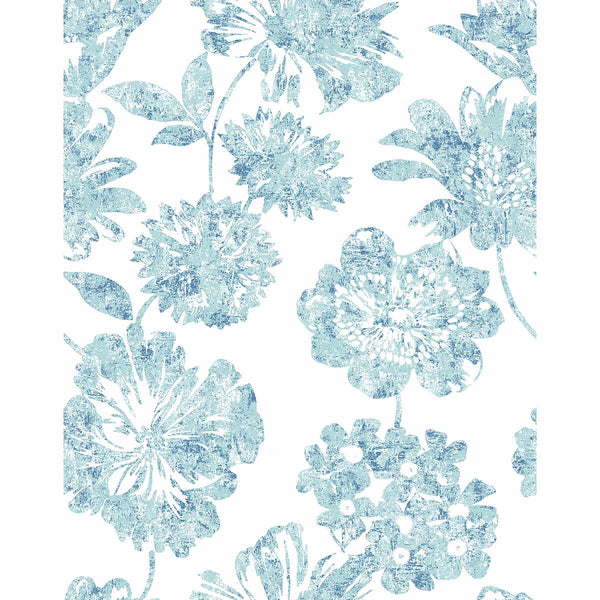 Folia, Blue Wallcoverings | Malibu Wallcovering
