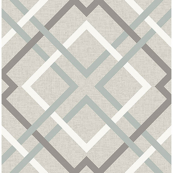 Saltire Emile, Taupe Wallcoverings | Malibu Wallcovering