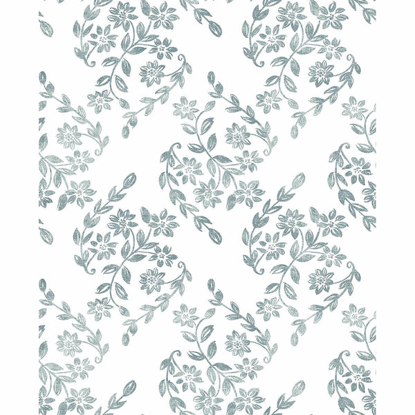 Arabesque, Teal Wallcoverings | Malibu Wallcovering