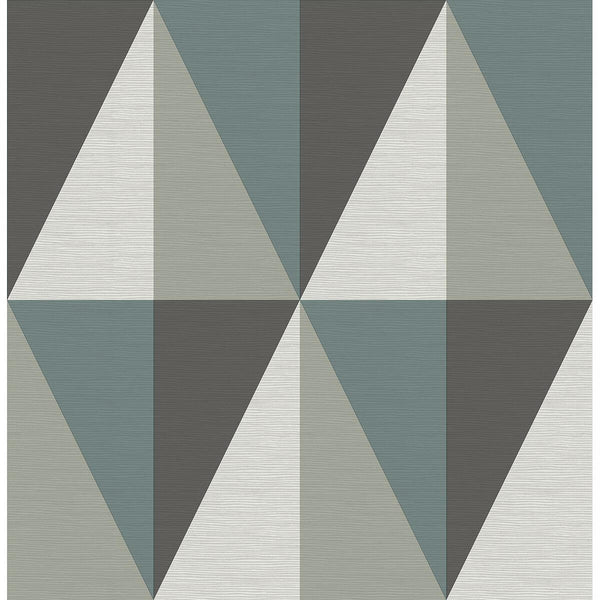 Aspect, Teal Wallcoverings | Malibu Wallcovering