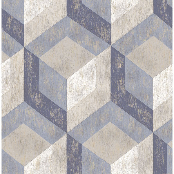 Clarabelle, Blue Wallcoverings | Malibu Wallcovering