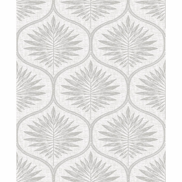 Laurel, Light Grey Wallcoverings | Malibu Wallcovering