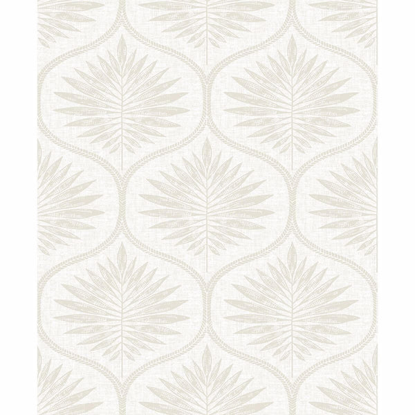 Laurel, Bone Wallcoverings | Malibu Wallcovering