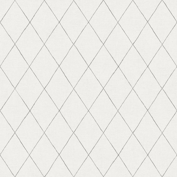 Rhombus - Grey Residential Wallcovering | Jeffrey Stevens
