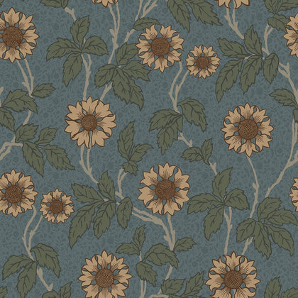 Leilani - Blue Residential Wallcovering | Jeffrey Stevens